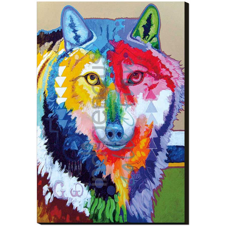 Big Wolf by artist John Balloue - Cherokee. Indigenous Collection