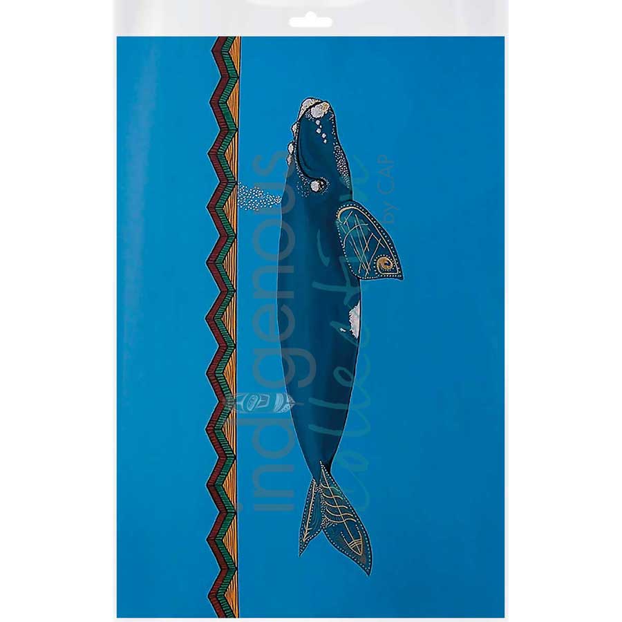 Sea right whale by artist Alan Syliboy - Mi'kmaq. Indigenous Collection
