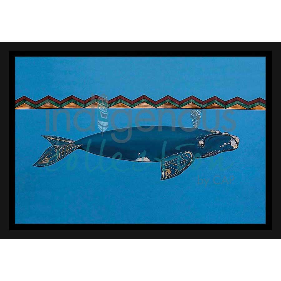 Sea right whale by artist Alan Syliboy - Mi'kmaq. Indigenous Collection