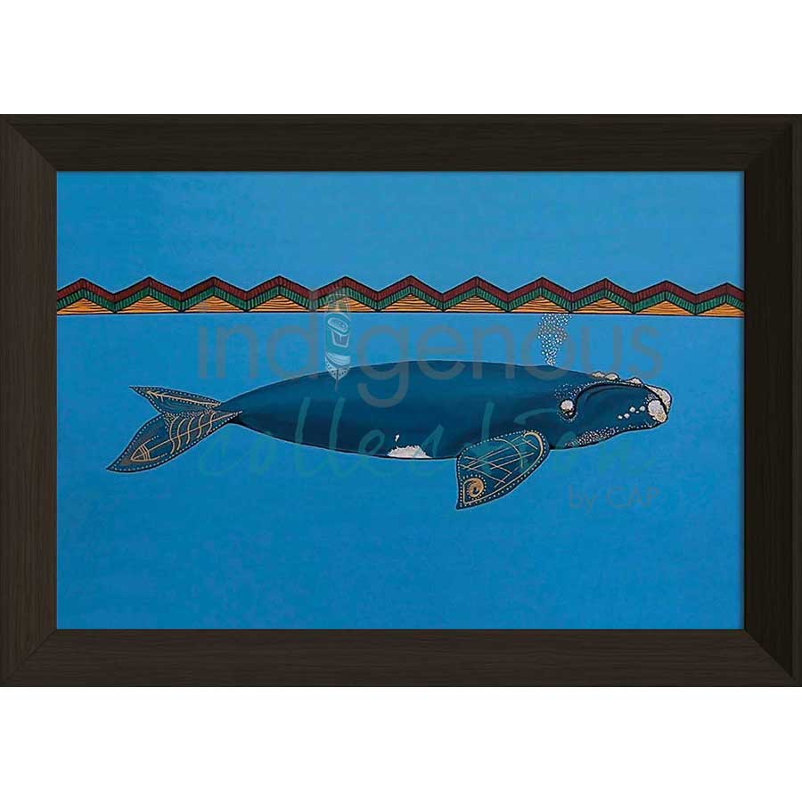 Sea right whale by artist Alan Syliboy - Mi'kmaq. Indigenous Collection