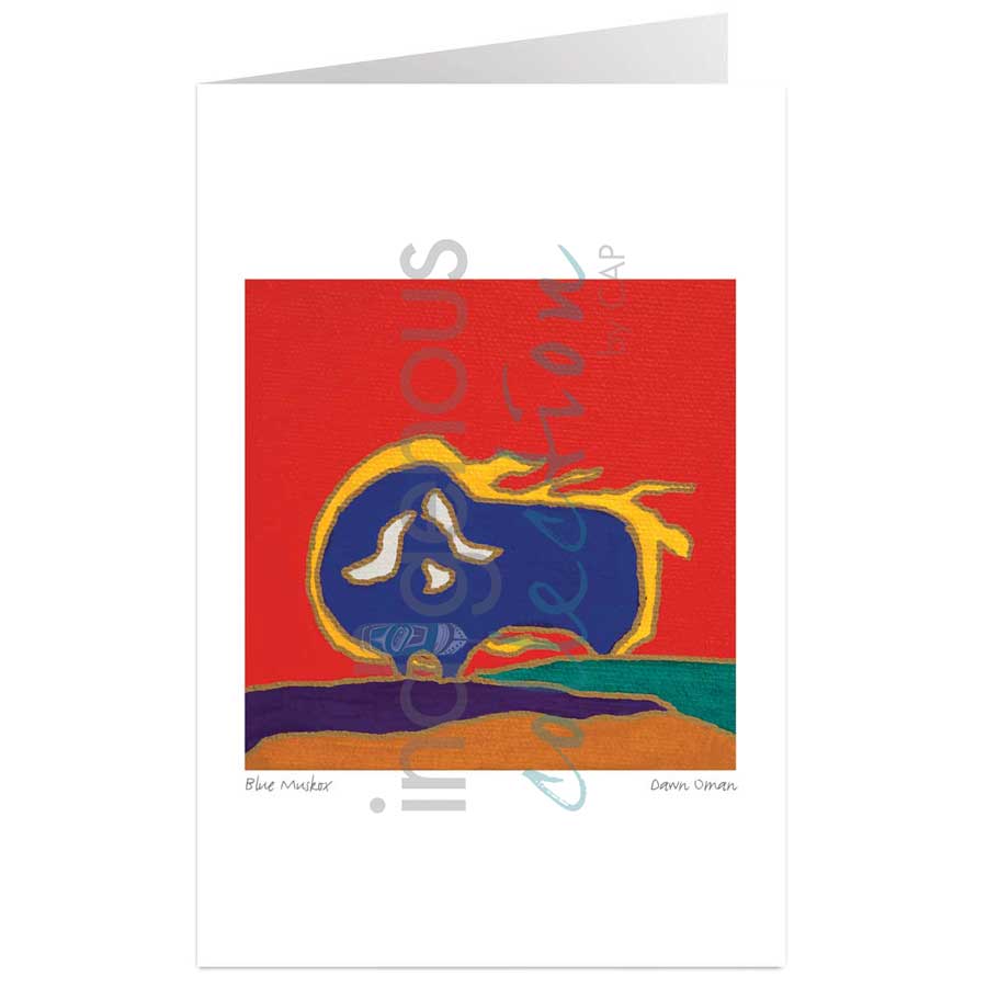 Blue Muskox by artist Dawn Oman