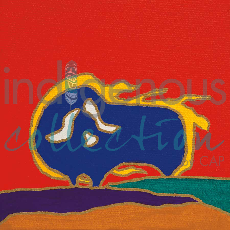 Blue Muskox by artist Dawn Oman