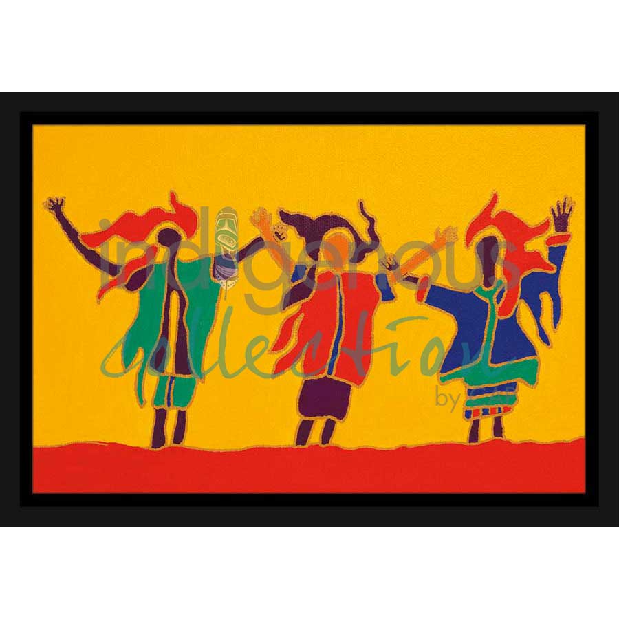 Sunshine Sisters by artist Dawn Oman - Denesuline (Chipewyan). Indigenous Collection