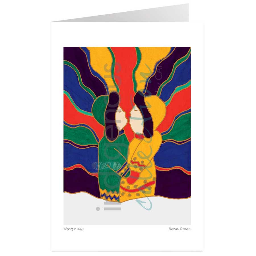 Winter Kiss by artist Dawn Oman