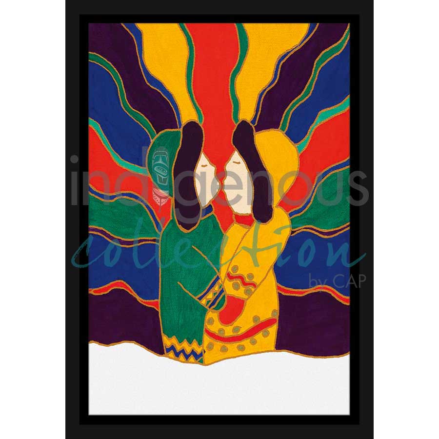 Winter Kiss by artist Dawn Oman - Denesuline (Chipewyan). Indigenous Collection