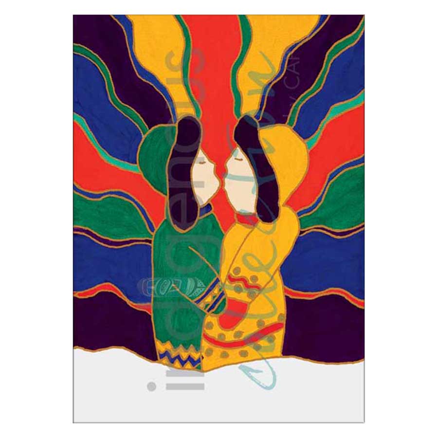 Winter Kiss Canvas Prints