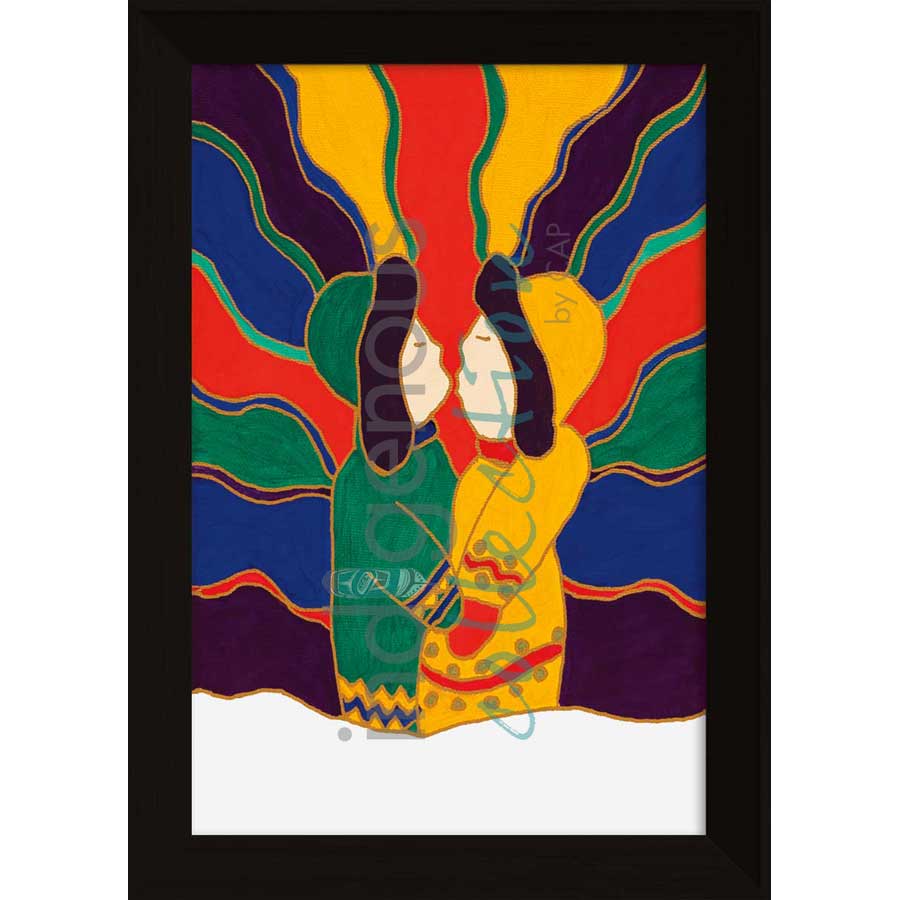 Winter Kiss by artist Dawn Oman - Denesuline (Chipewyan). Indigenous Collection