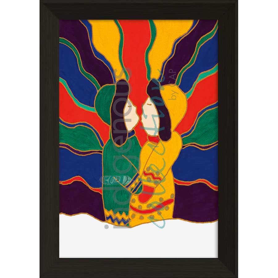 Winter Kiss by artist Dawn Oman - Denesuline (Chipewyan). Indigenous Collection