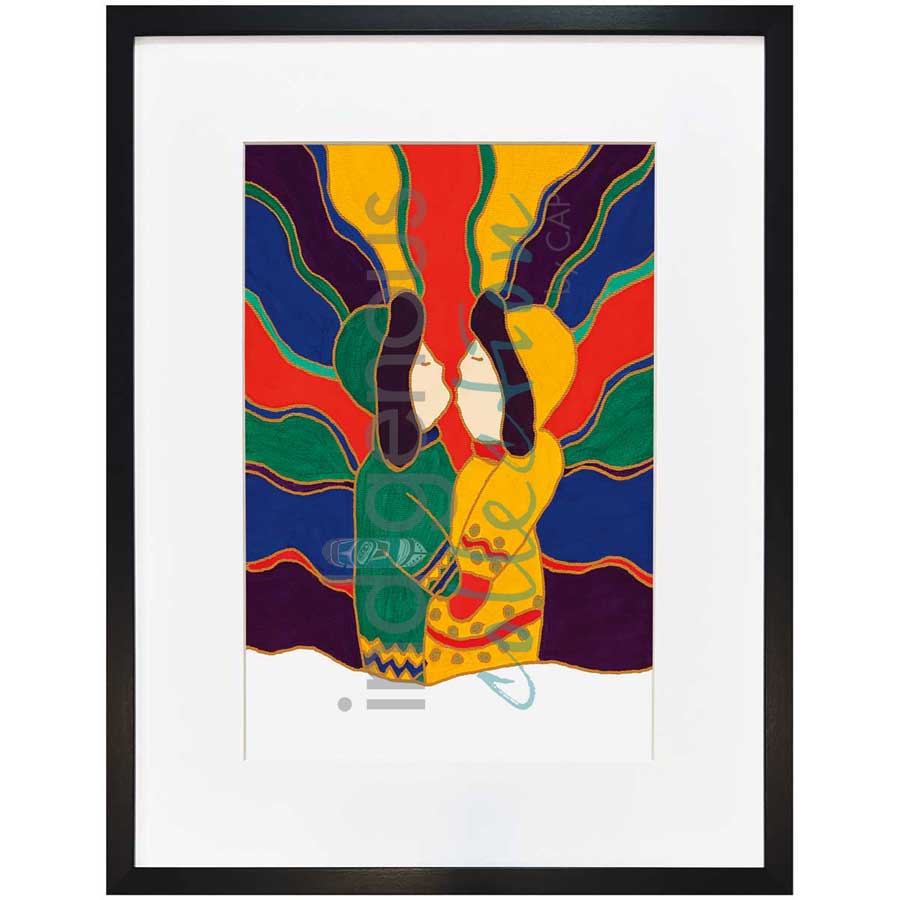 Winter Kiss by artist Dawn Oman - Denesuline (Chipewyan). Indigenous Collection