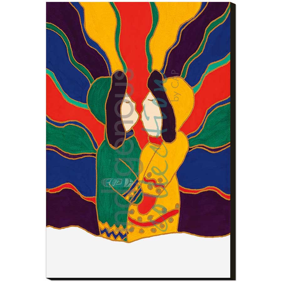 Winter Kiss by artist Dawn Oman - Denesuline (Chipewyan). Indigenous Collection