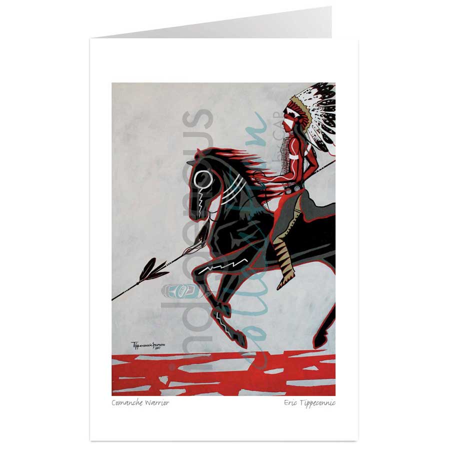 Comanche Warrior  by artist Eric Tippeconnic