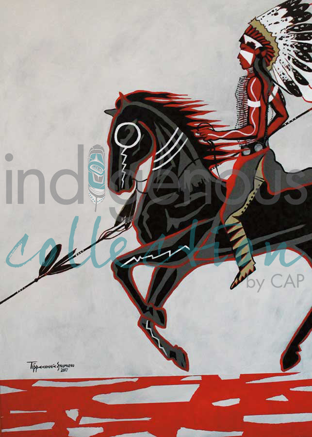 Comanche Warrior  by artist Eric Tippeconnic