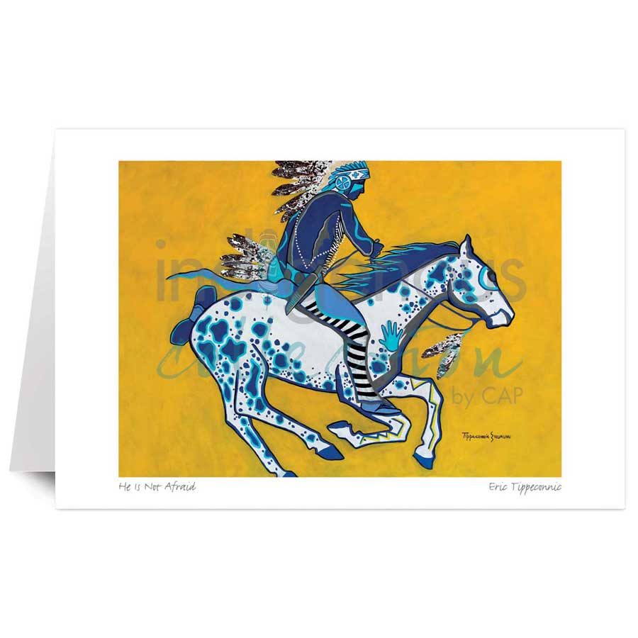 He Is Not Afraid by artist Eric Tippeconnic