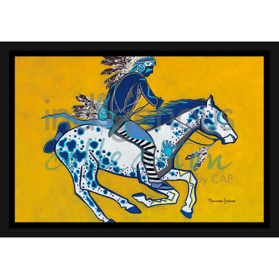 He Is Not Afraid by artist Eric Tippeconnic - Comanche. Indigenous Collection