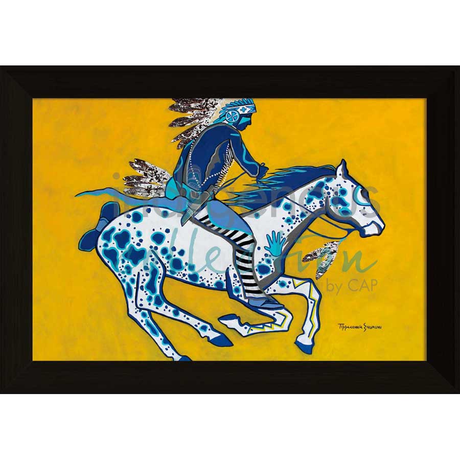 He Is Not Afraid by artist Eric Tippeconnic - Comanche. Indigenous Collection