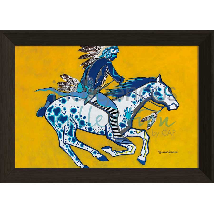 He Is Not Afraid by artist Eric Tippeconnic - Comanche. Indigenous Collection
