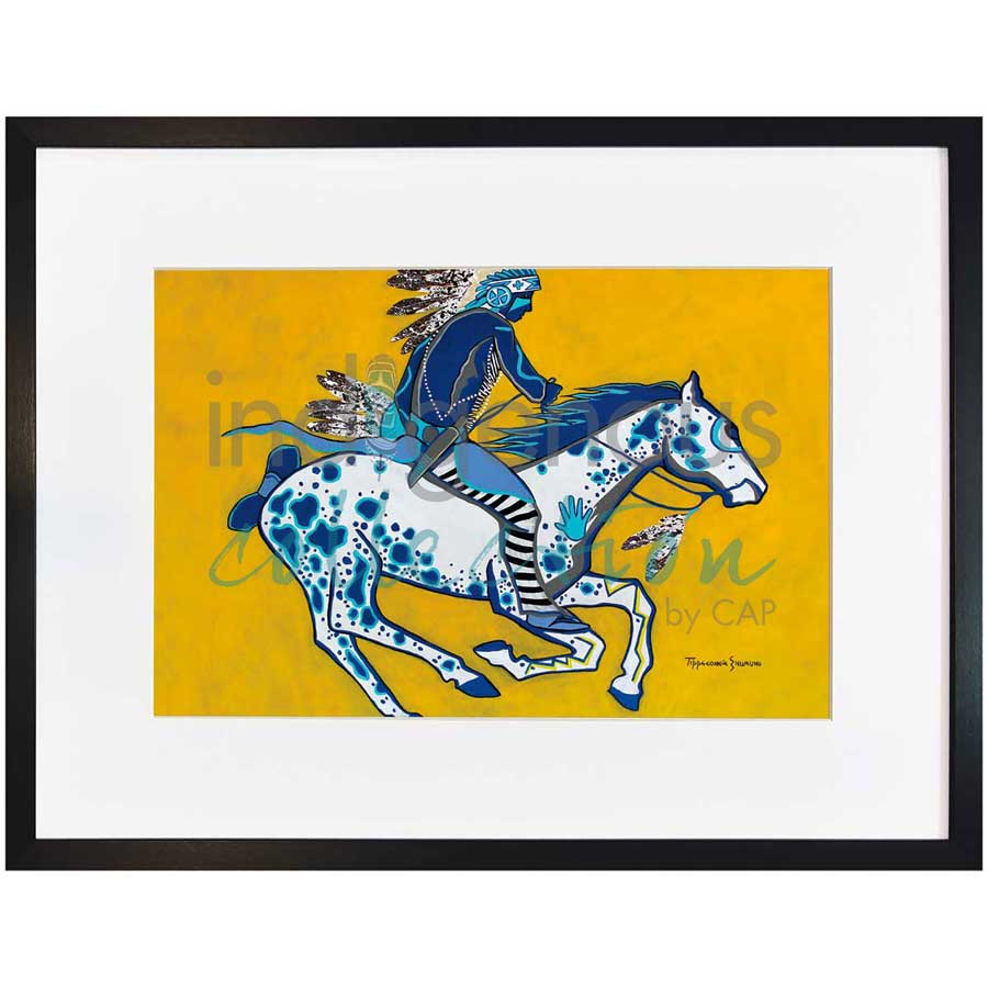 He Is Not Afraid by artist Eric Tippeconnic - Comanche. Indigenous Collection
