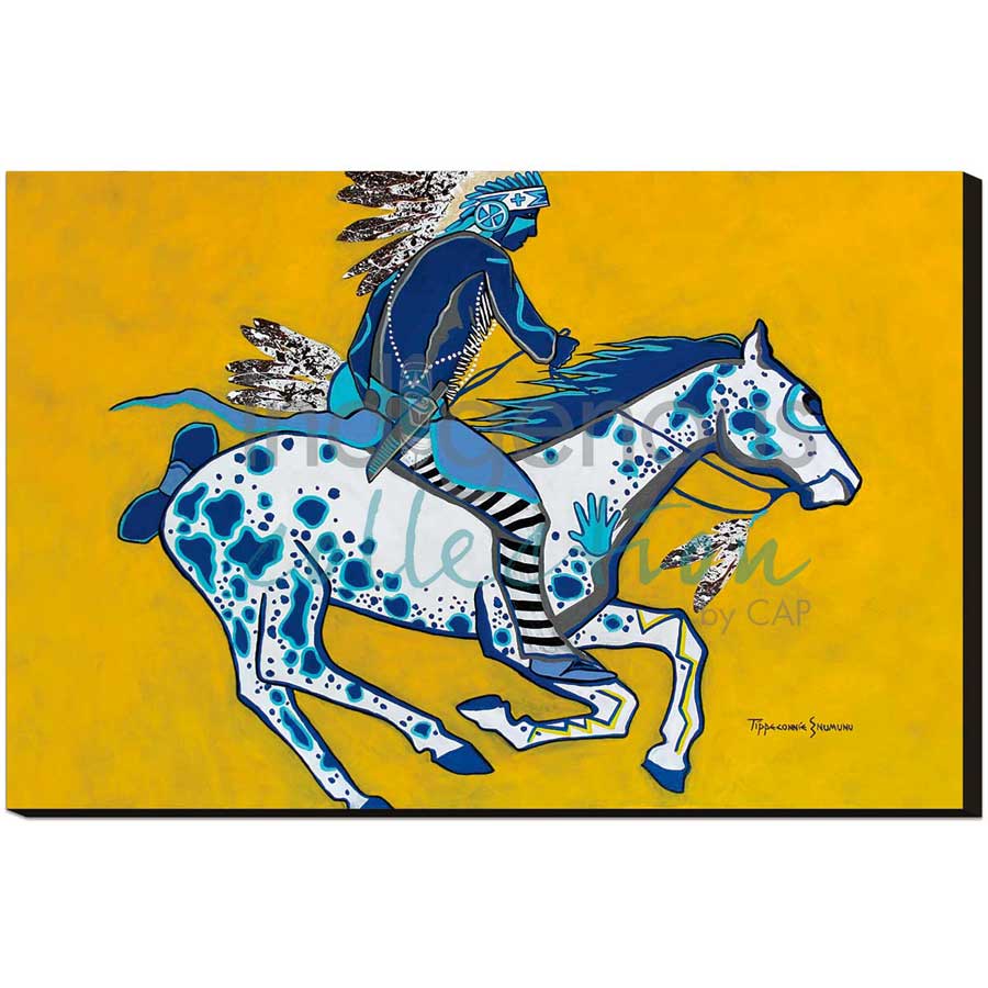 He Is Not Afraid by artist Eric Tippeconnic - Comanche. Indigenous Collection