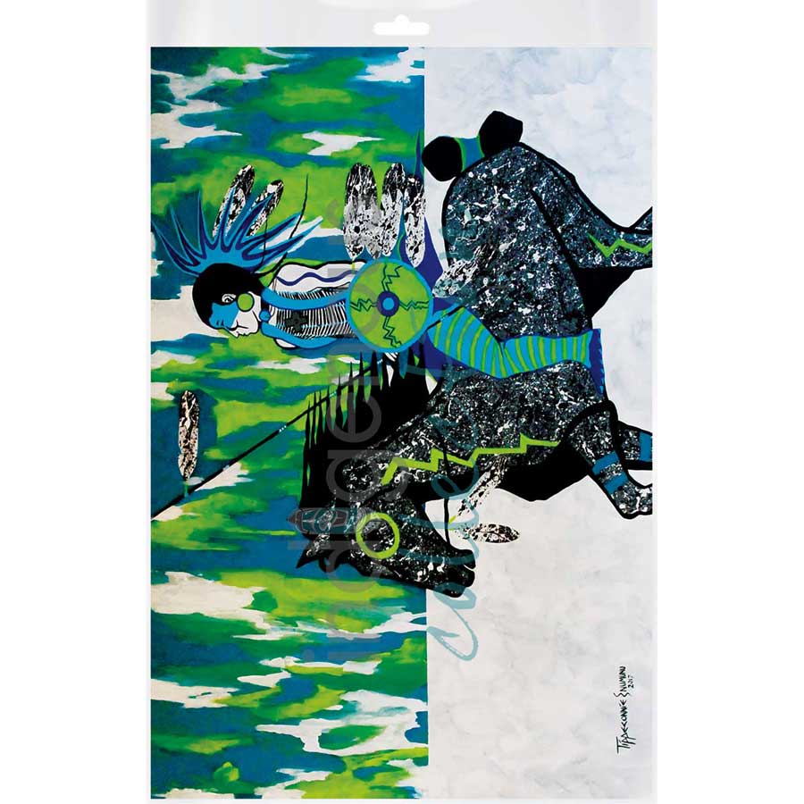 Moonlight Drive by artist Eric Tippeconnic - Comanche. Indigenous Collection