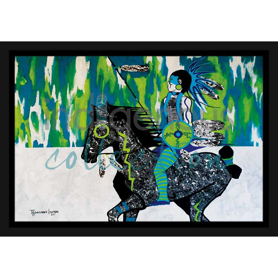 Moonlight Drive by artist Eric Tippeconnic - Comanche. Indigenous Collection