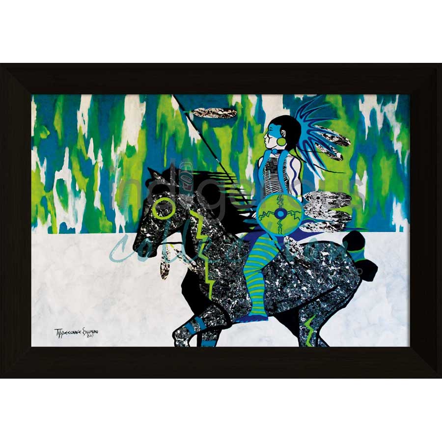 Moonlight Drive by artist Eric Tippeconnic - Comanche. Indigenous Collection
