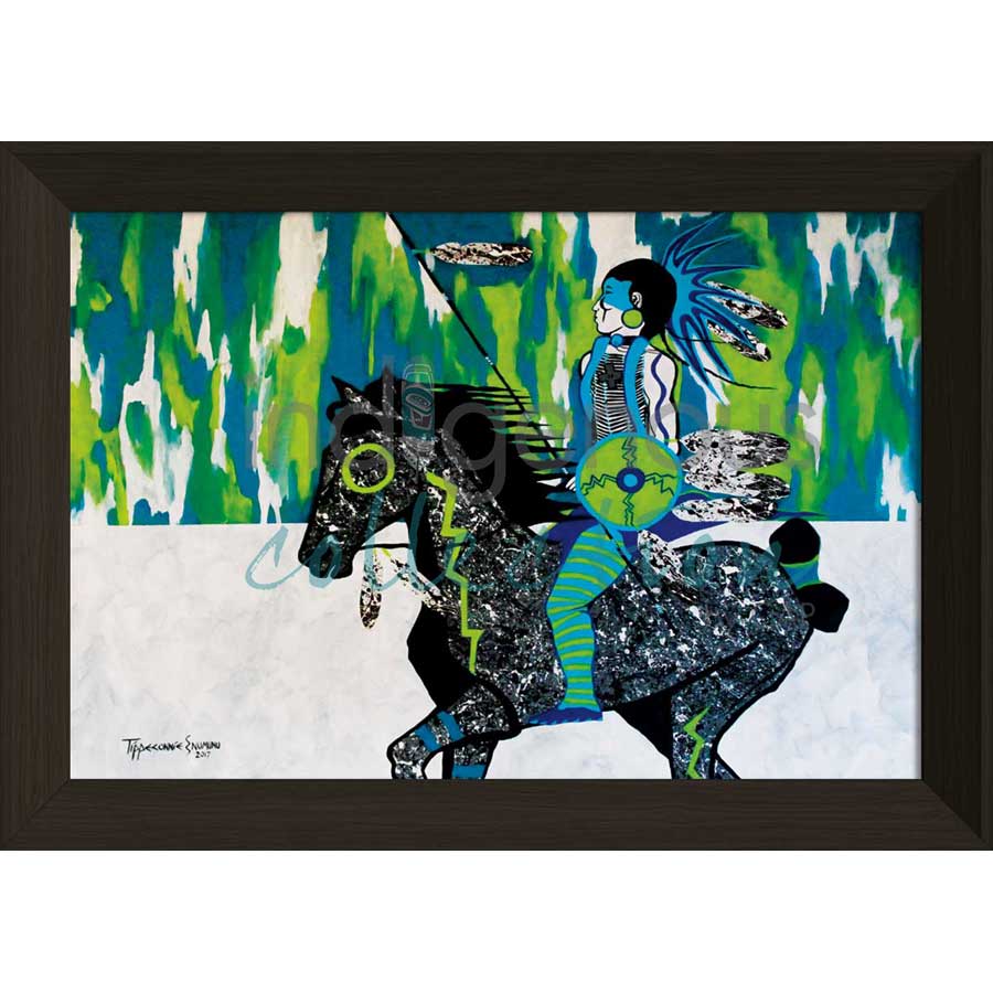 Moonlight Drive by artist Eric Tippeconnic - Comanche. Indigenous Collection
