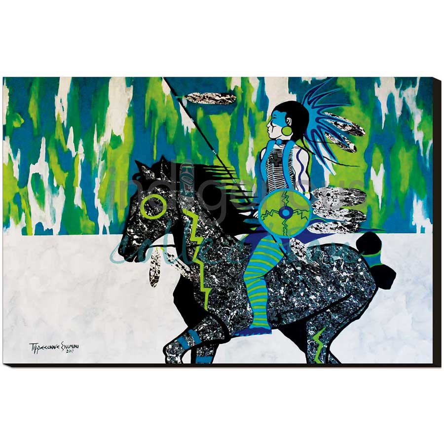 Moonlight Drive by artist Eric Tippeconnic - Comanche. Indigenous Collection