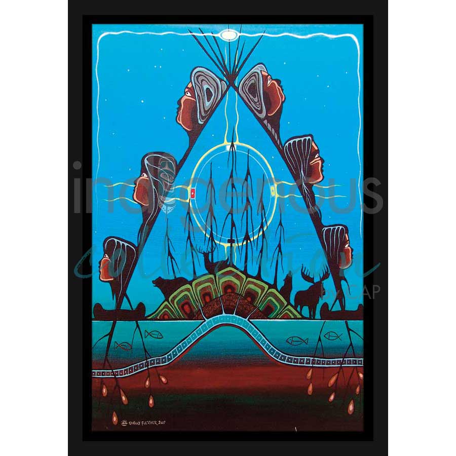 Dreaming of Home by artist Shelly Fletcher - Cree. Indigenous Collection