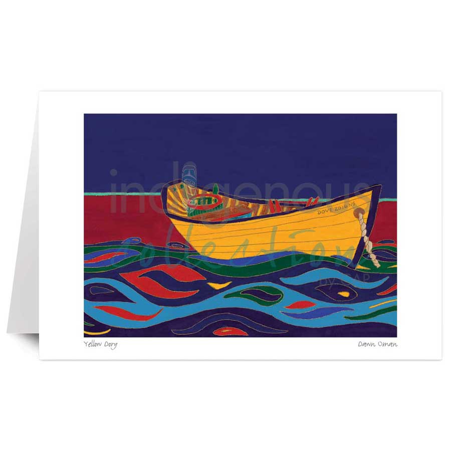 Yellow Dory by artist Dawn Oman