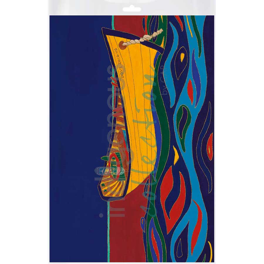 Yellow Dory by artist Dawn Oman - Denesuline (Chipewyan). Indigenous Collection