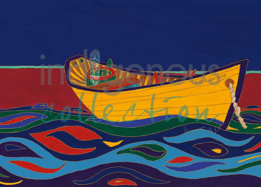 Yellow Dory by artist Dawn Oman