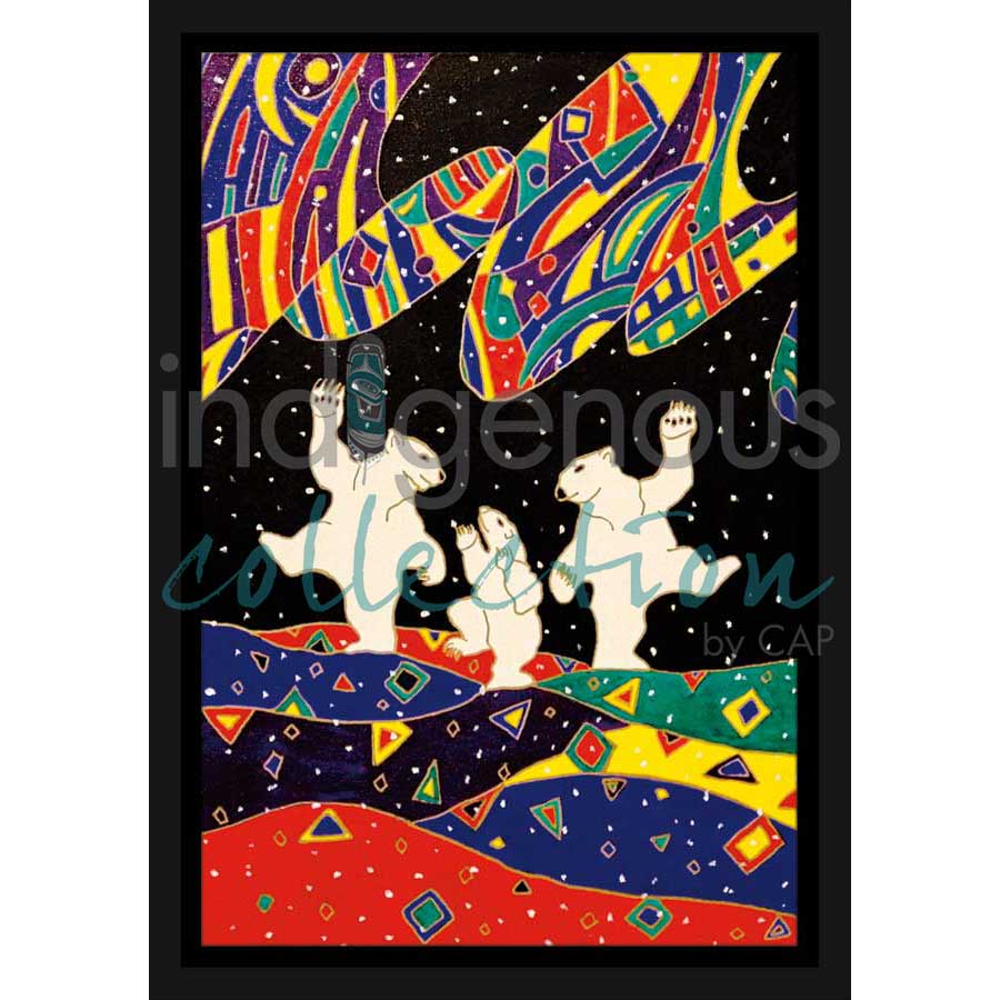 Dancing Bears by artist Dawn Oman - Denesuline (Chipewyan). Indigenous Collection