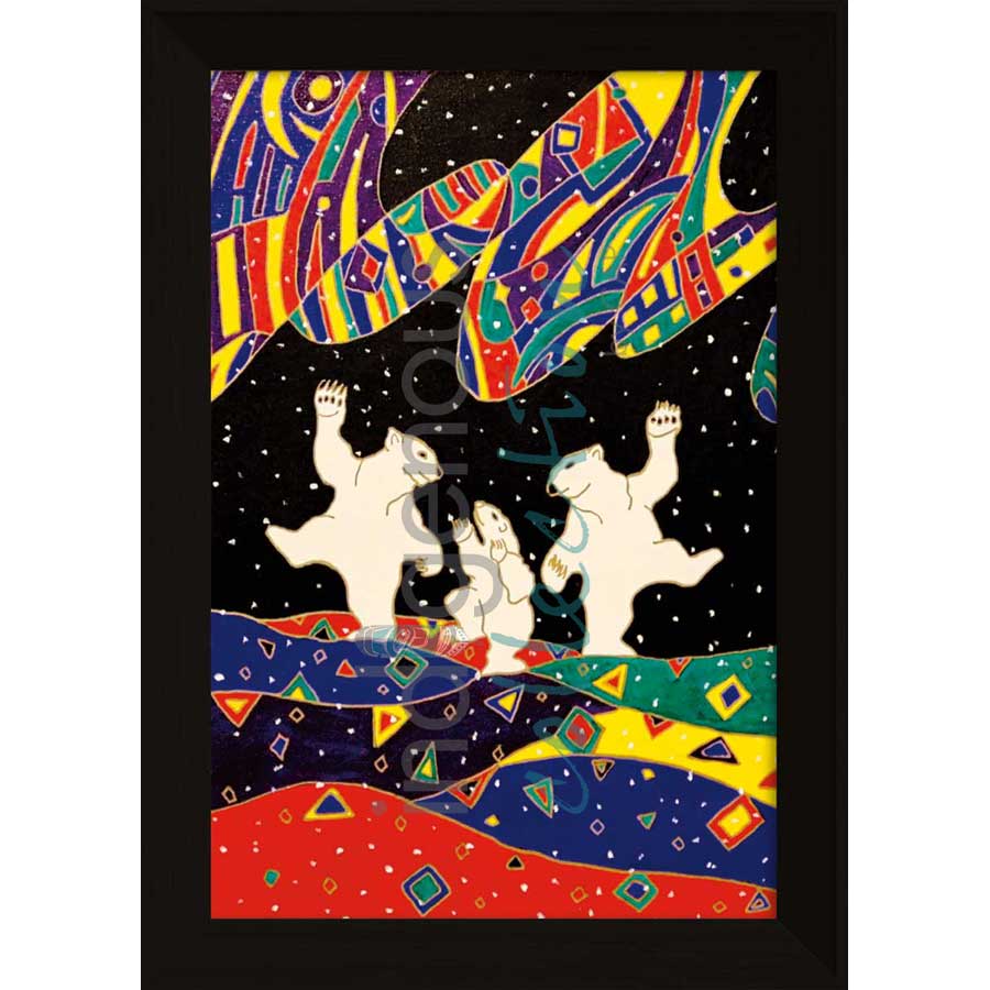 Dancing Bears by artist Dawn Oman - Denesuline (Chipewyan). Indigenous Collection