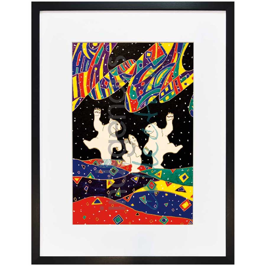 Dancing Bears by artist Dawn Oman - Denesuline (Chipewyan). Indigenous Collection