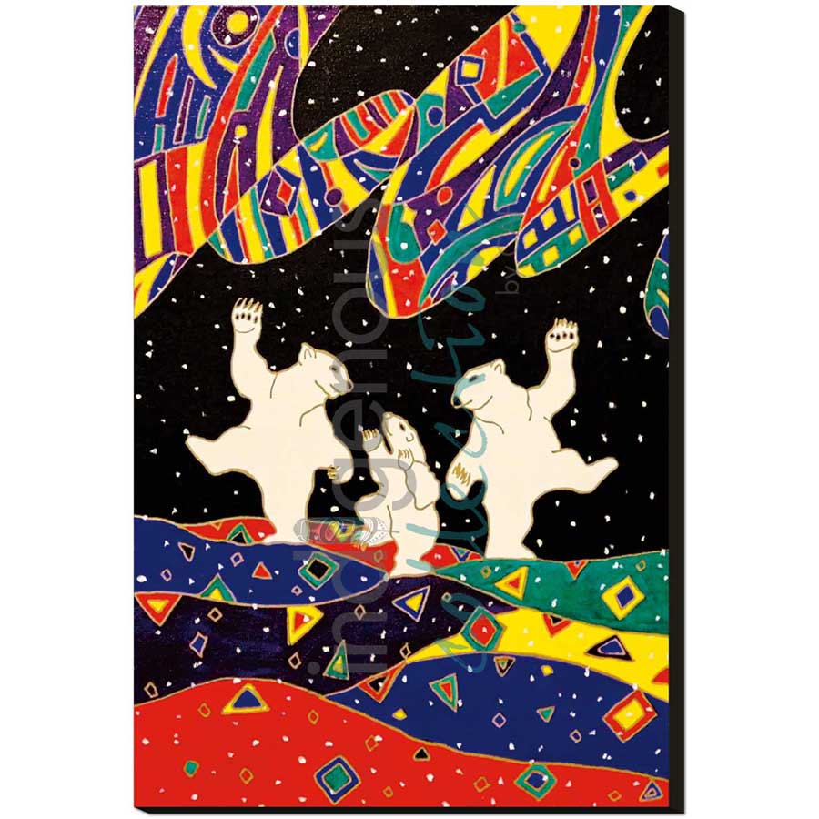 Dancing Bears by artist Dawn Oman - Denesuline (Chipewyan). Indigenous Collection