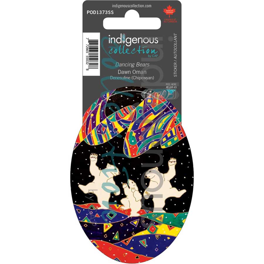 Dancing Bears Sticker by artist Dawn Oman