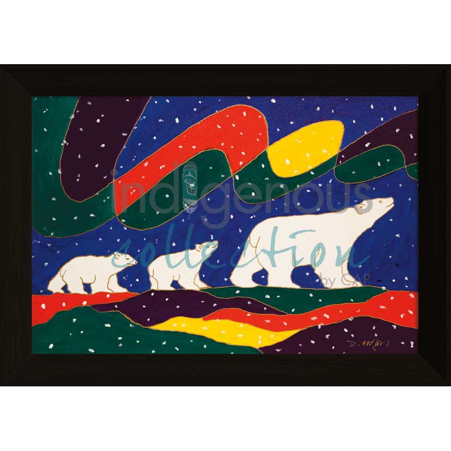 Three Bears by artist Dawn Oman - Denesuline (Chipewyan). Indigenous Collection