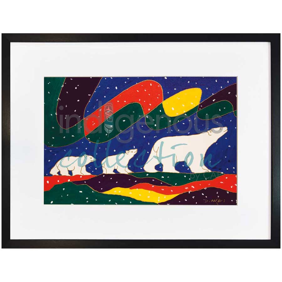 Three Bears by artist Dawn Oman - Denesuline (Chipewyan). Indigenous Collection