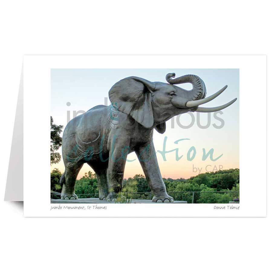 Jumbo Monument, St Thomas by artist Donna Tolmie
