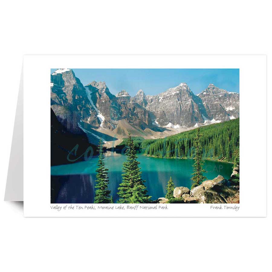 Valley of the Ten Peaks, Moraine Lake, Banff National Park by artist Frank Townsley