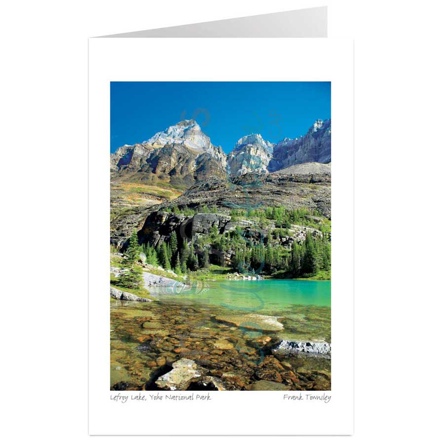 Lefroy Lake, Yoho National Park by artist Frank Townsley