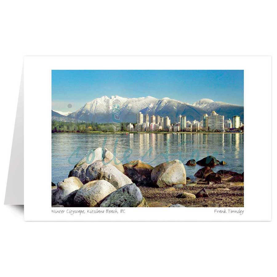 Winter Cityscape, Kitsilano Beach, BC by artist Frank Townsley