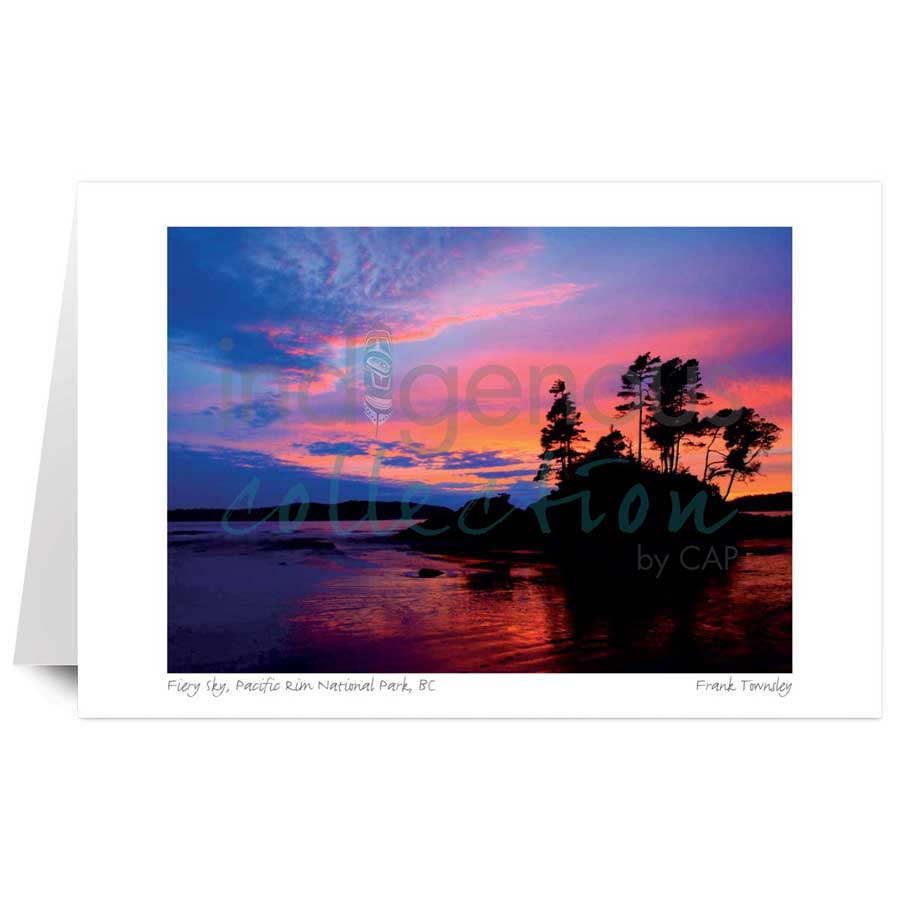 Fiery Sky, Pacific Rim National Park, BC by artist Frank Townsley
