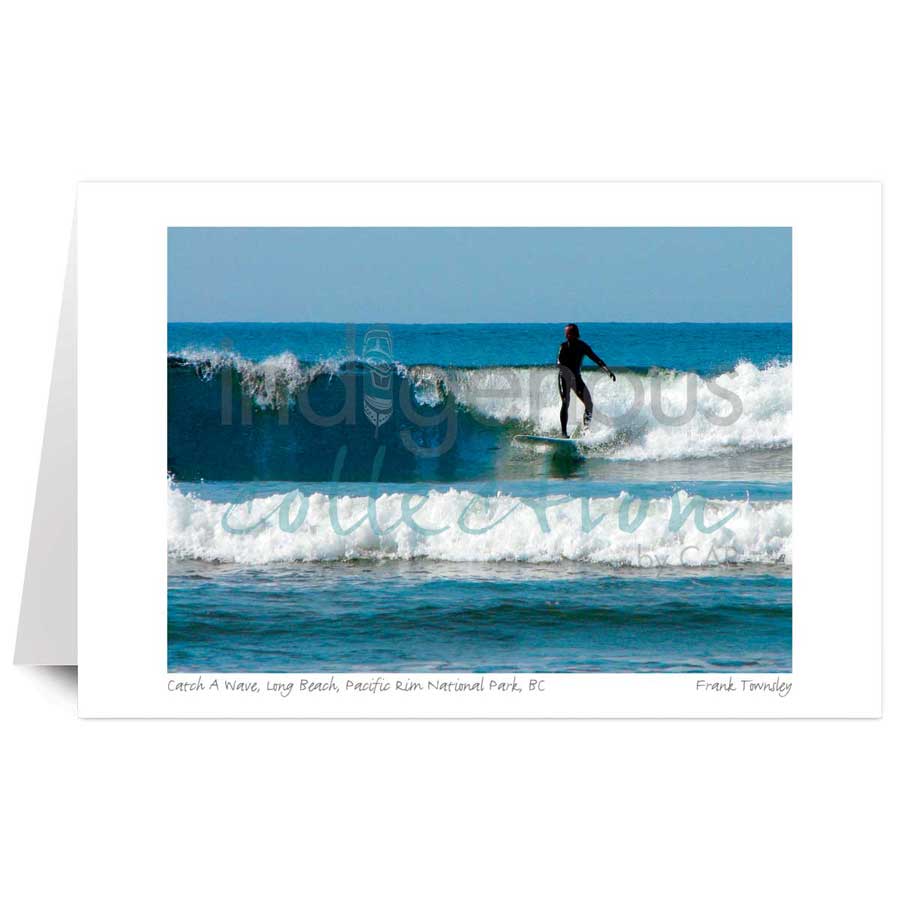 Catch A Wave, Long Beach, Pacific Rim National Park, Vancouver Island, BC by artist Frank Townsley
