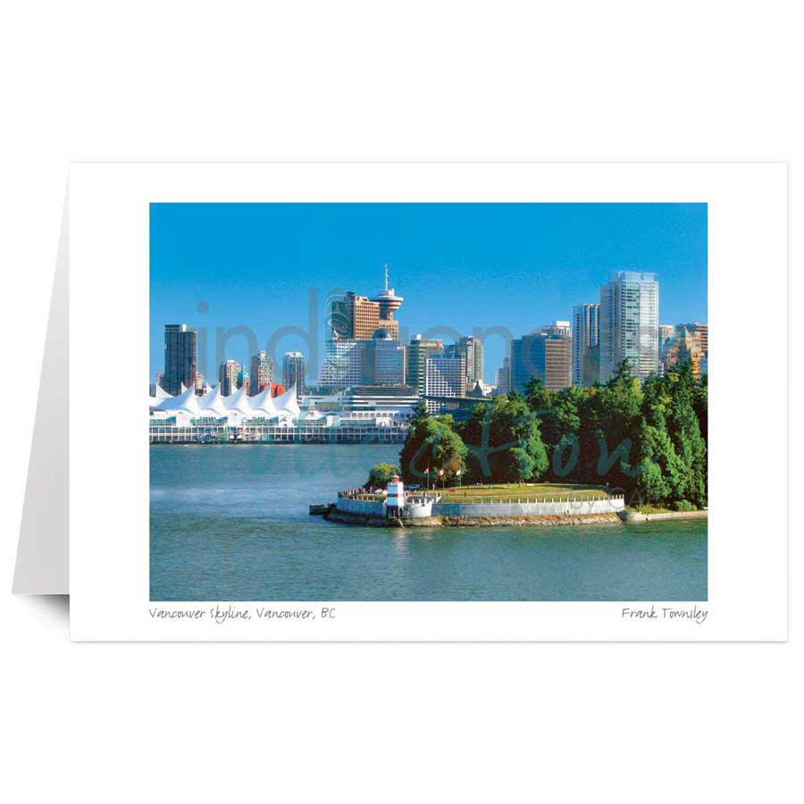 Vancouver Skyline, Vancouver BC by artist Frank Townsley