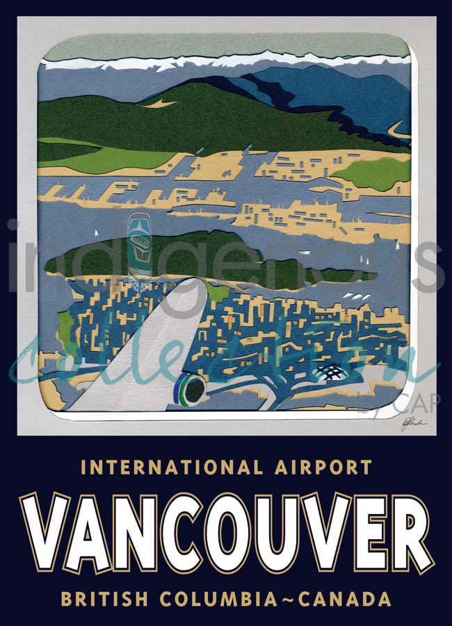 International Airport, Vancouver by artist Del Miller
