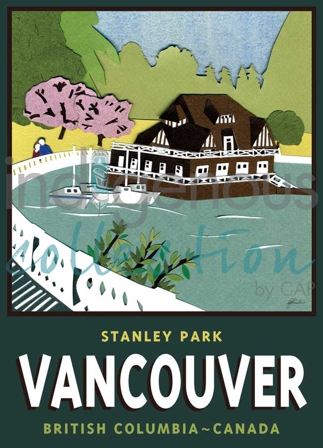 Stanley Park, Vancouver by artist Del Miller