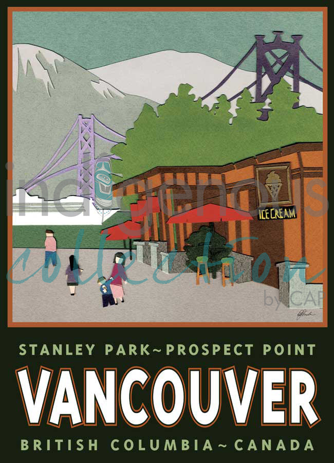 Stanley Park Prospect Point, Vancouver by artist Del Miller