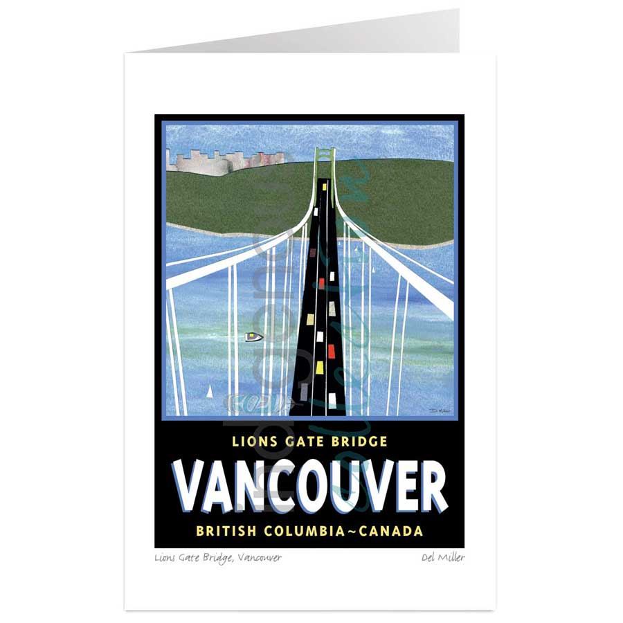 Lions Gate Bridge, Vancouver by artist Roger Watt