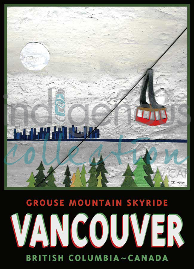 Grouse Mountain Skyride, Vancouver by artist Del Miller
